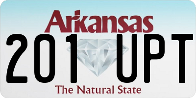 AR license plate 201UPT