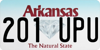 AR license plate 201UPU