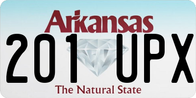 AR license plate 201UPX