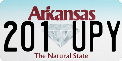 AR license plate 201UPY