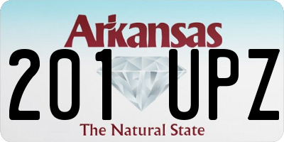 AR license plate 201UPZ