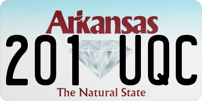 AR license plate 201UQC