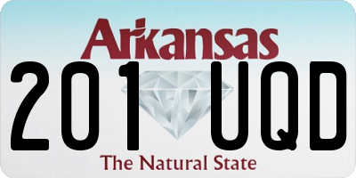 AR license plate 201UQD