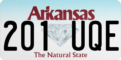 AR license plate 201UQE