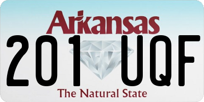 AR license plate 201UQF