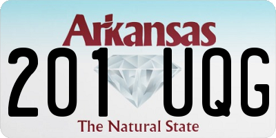 AR license plate 201UQG