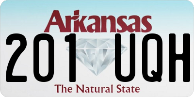 AR license plate 201UQH