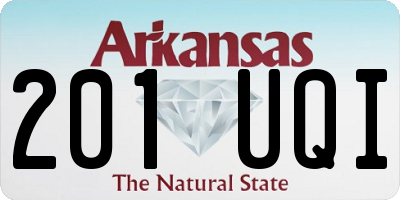 AR license plate 201UQI