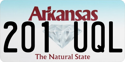 AR license plate 201UQL