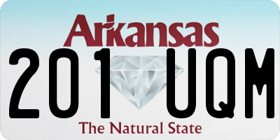 AR license plate 201UQM