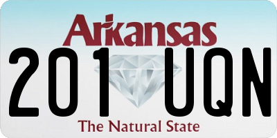 AR license plate 201UQN
