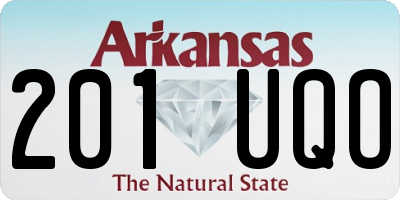 AR license plate 201UQO