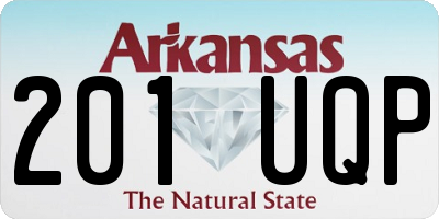 AR license plate 201UQP