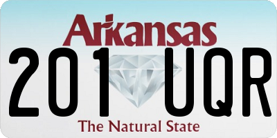 AR license plate 201UQR