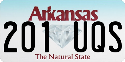 AR license plate 201UQS