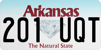 AR license plate 201UQT