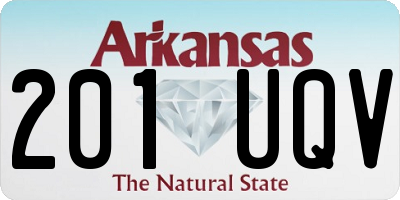 AR license plate 201UQV