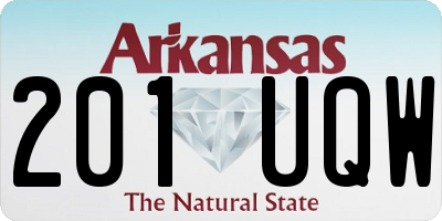 AR license plate 201UQW