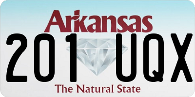 AR license plate 201UQX