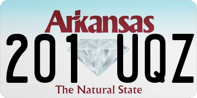 AR license plate 201UQZ