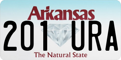 AR license plate 201URA