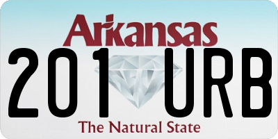 AR license plate 201URB