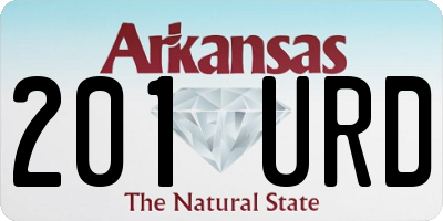 AR license plate 201URD