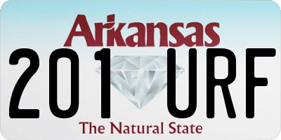 AR license plate 201URF