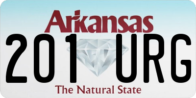 AR license plate 201URG