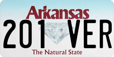AR license plate 201VER