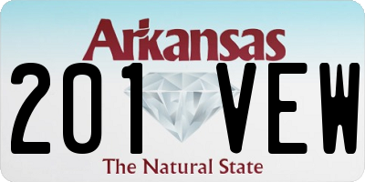 AR license plate 201VEW