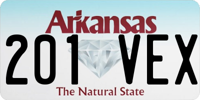 AR license plate 201VEX