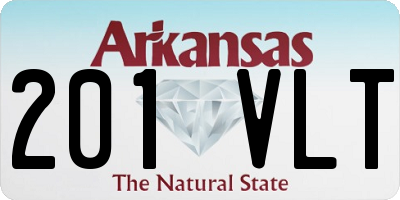 AR license plate 201VLT