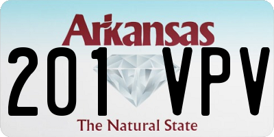 AR license plate 201VPV