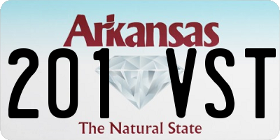 AR license plate 201VST