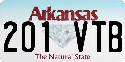 AR license plate 201VTB