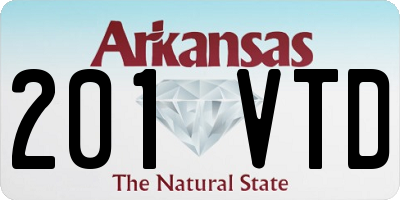 AR license plate 201VTD
