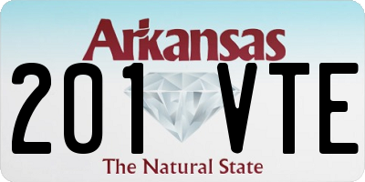 AR license plate 201VTE