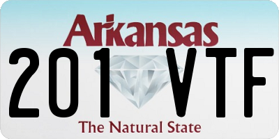 AR license plate 201VTF