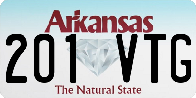 AR license plate 201VTG