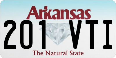 AR license plate 201VTI