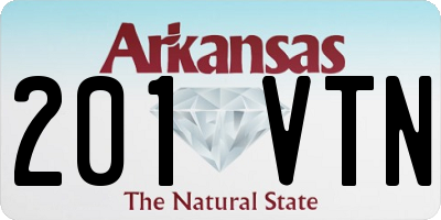 AR license plate 201VTN