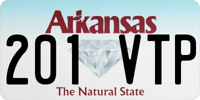 AR license plate 201VTP