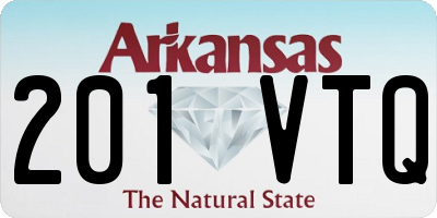 AR license plate 201VTQ