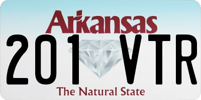 AR license plate 201VTR