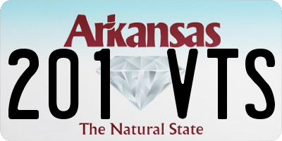 AR license plate 201VTS