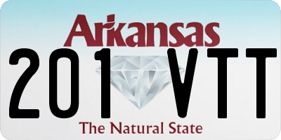 AR license plate 201VTT