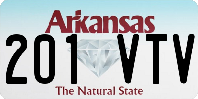 AR license plate 201VTV