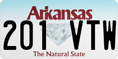 AR license plate 201VTW