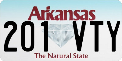 AR license plate 201VTY